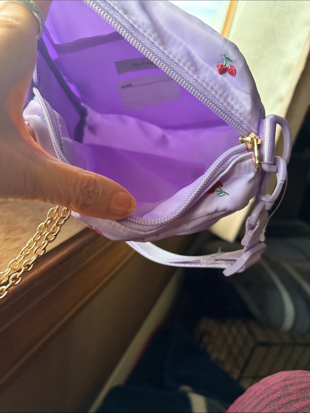 Any Fam, Crossbody Bag with Cherry Accent - Picture 4 of 6